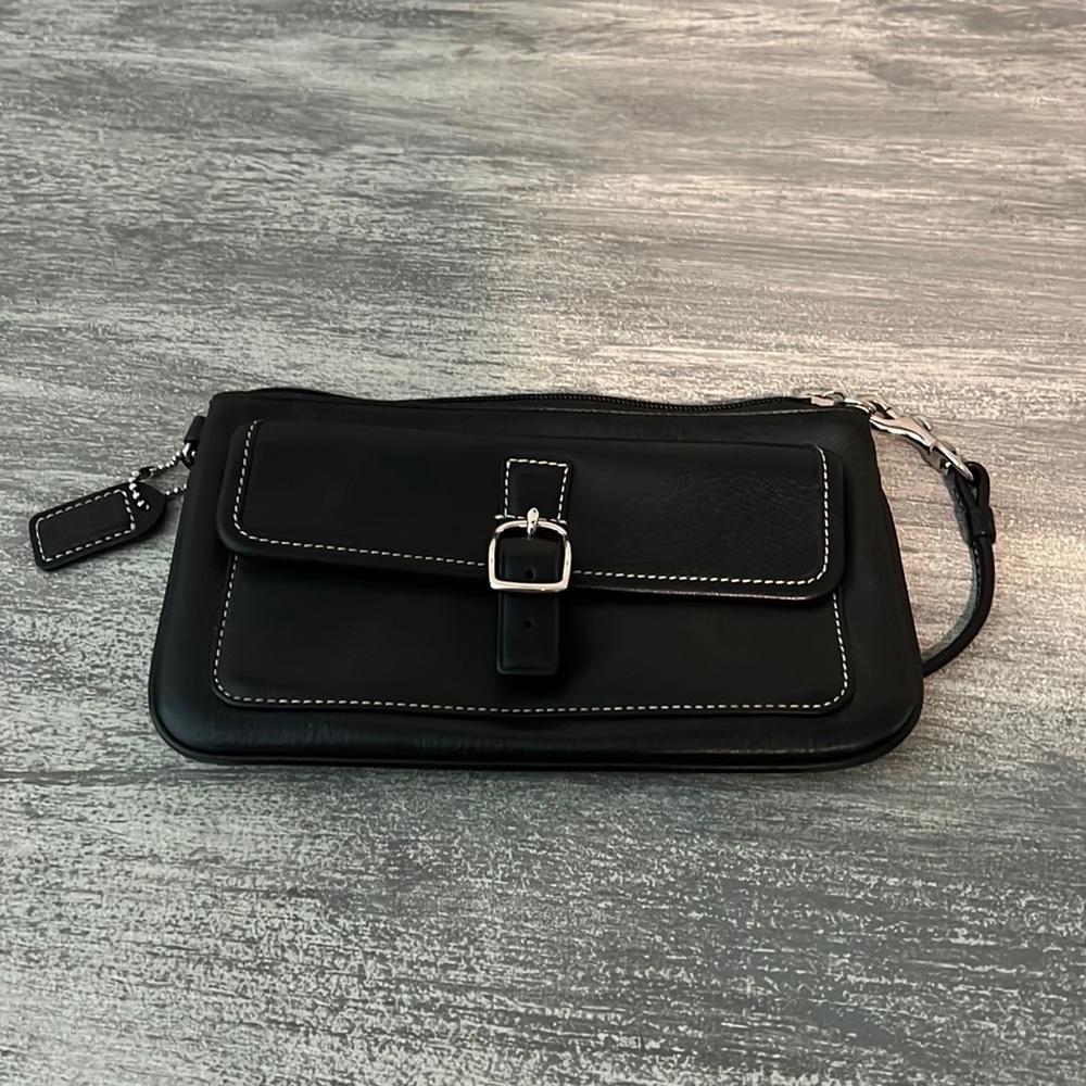 Coach leather wristlet